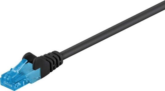 Goobay CAT 6A U/UTP Kobberleder Halogenfri Kabel 10 M Svart