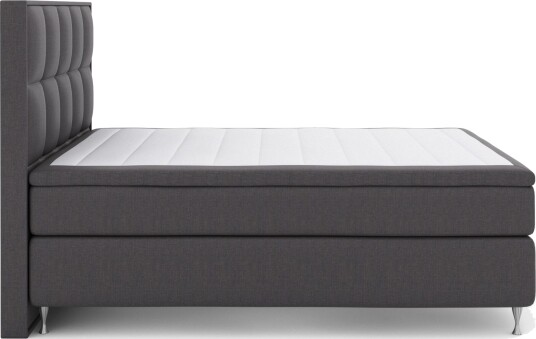 Select No 5 Komplett Sengepakke 180x200 Fast Lateks Mørkegrå/Sølvben