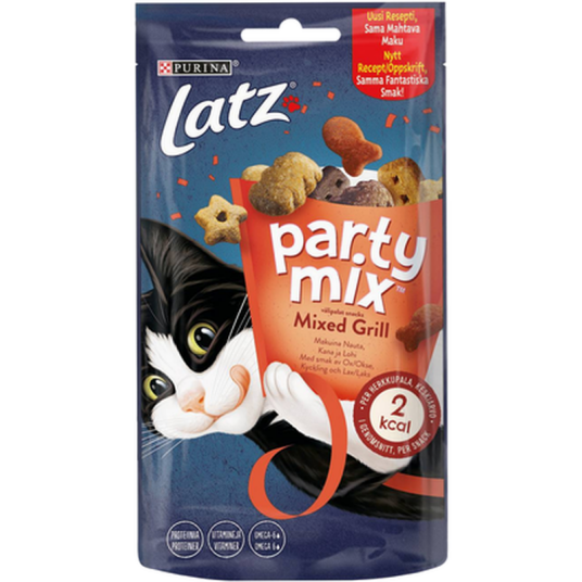 Latz Party Mixed Grill 60 G X 8 Stk. Katt Kattesnacks Purina Latz Latz Party Mixed Grill 60 G X 8 Stk. Katt Kattesnacks Purina Latz