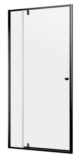 Contour Sealskin Contour Pivotdør med fast del 100 cm - Sort Matt
