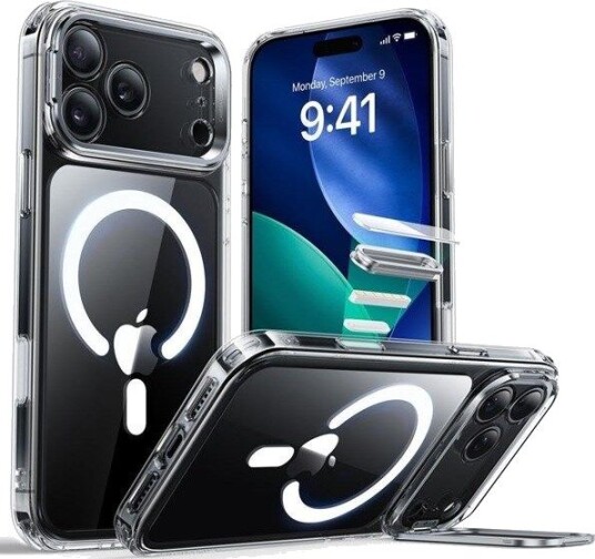 ESR Classic Hybrid Kickstand MagSafe Case for iPhone 17 Pro Max - Clear