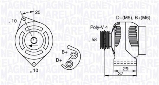 Dynamo MAGNETI MARELLI 063341658010