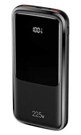 Usams PB58 10000 mAh Powerbank med 22,5W Hurtiglading Svart
