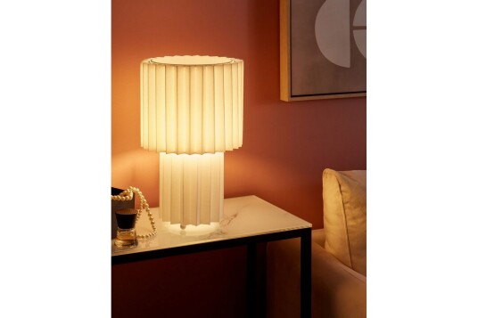 Gozocap Bordlampe 40 cm E27 Hvit