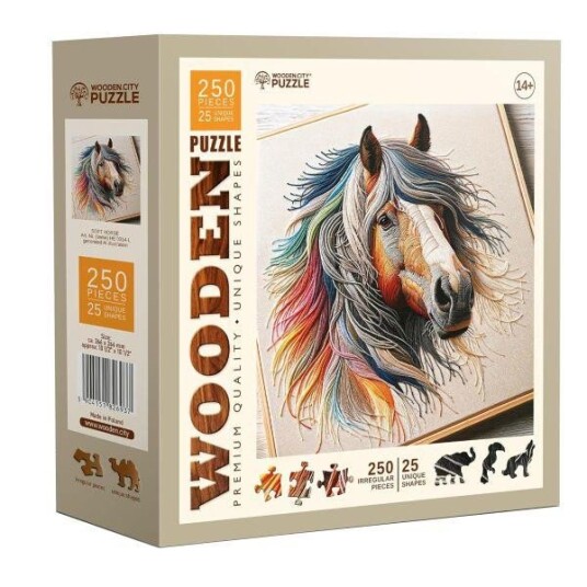 WoodenCity Trepuslespill 250 Brikker Hest