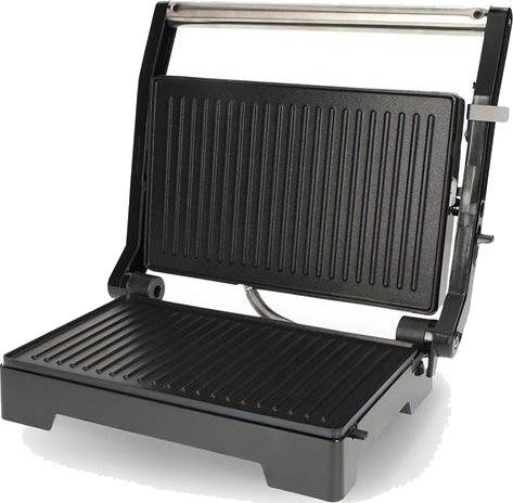 MELISSA Panini grill og kontaktgrill med non stick belegg og overopphetingsbeskyttelse 1000W Svart