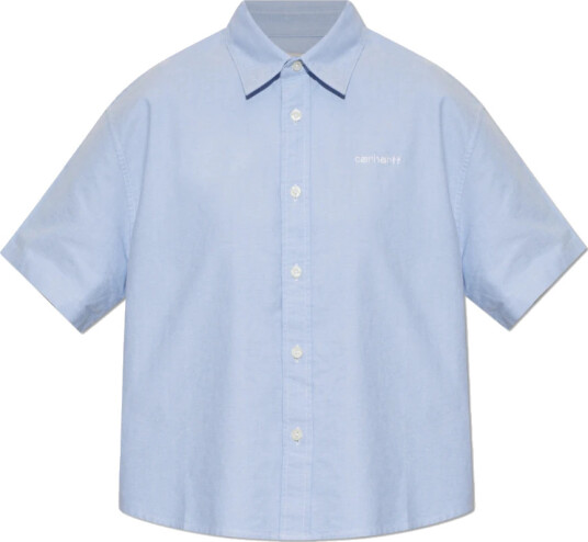 Carhartt Wip Dame Bluser & Skjorter Blå XS, Carhartt Wip Dame Bluser & Skjorter Blå XS,