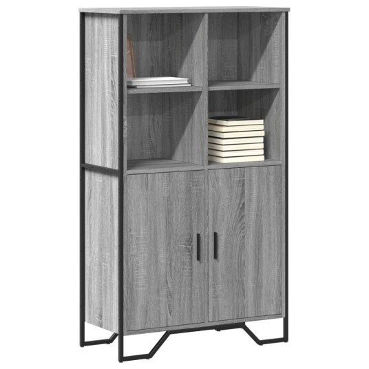 Highboard grå sonoma 79,5x35,5x137,5 cm konstruert tre 8721102834769