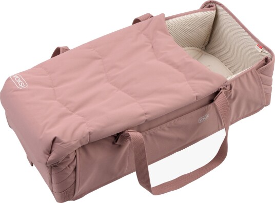 Voksi Carry Me Softbag, Blush Pink Leaf