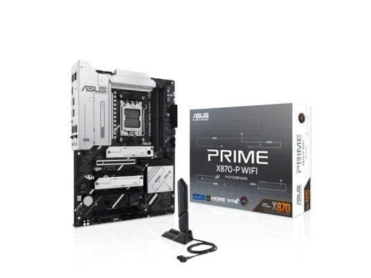 Asus Prime X870-P ATX Hovedkort med Wi-Fi 7 og DDR5 Asus Prime X870-P ATX Hovedkort med Wi-Fi 7 og DDR5