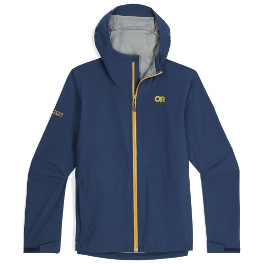 Outdoor Research Men's Stratoburst Stretch Rain Jacket Cenote L, Cenote Outdoor Research Men's Stratoburst Stretch Rain Jacket Cenote L, Cenote