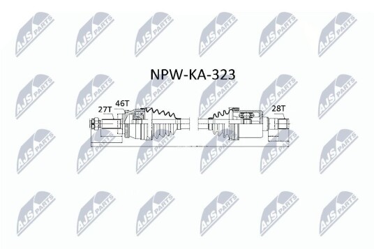 Nty Drivaksel NTY NPW KA 323