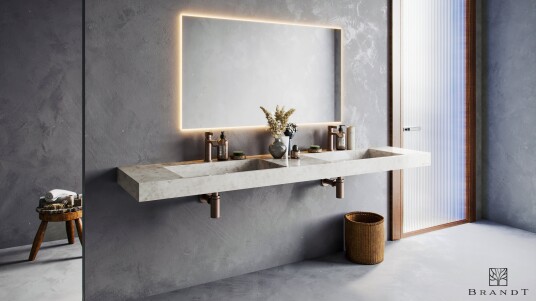 Brandt EDGE Vegghengt 180 Cm Nebula White