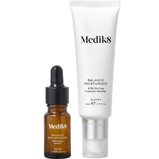 Medik8 Balance Fuktighetskrem med Glykolsyre 50 ml - Eksfolierende og Fuktighetsgivende