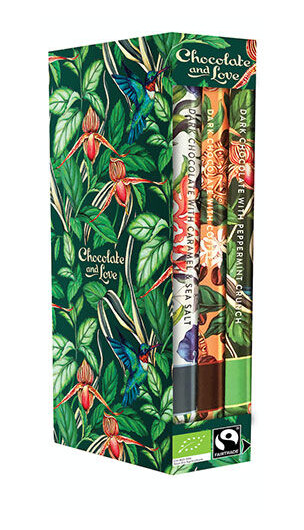 Chocolate And Love Mint Library Box sjokolade Mint Coffee, Sea Salt 240g
