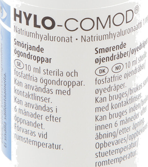 Hylo-comod Øyedråper, 10 ml