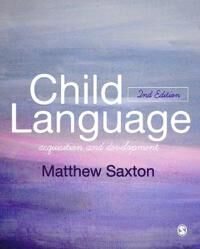 Child Language Av Matthew Saxton