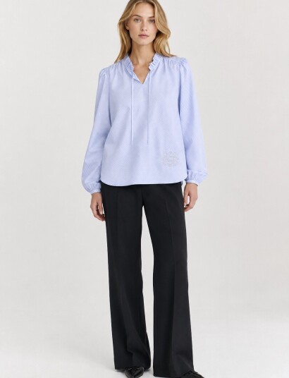 Luxzuz Josine Blouse Blue L Luxzuz Josine Blouse Blue L