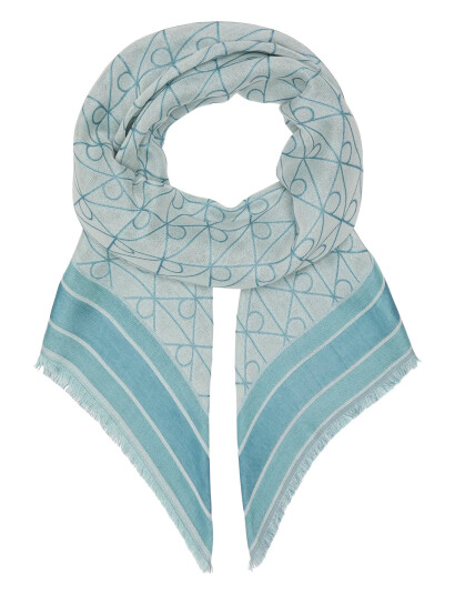 Calvin Klein Emblem Aop Jacquard Square Scarf Blue ONE SIZE Calvin Klein Emblem Aop Jacquard Square Scarf Blue ONE SIZE