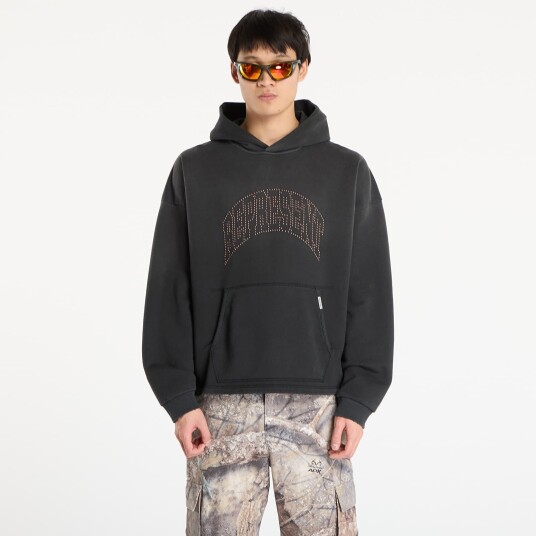 Sweatshirt REPRESENT Embellished Hoodie UNISEX Stained Black M Sweatshirt REPRESENT Embellished Hoodie UNISEX Stained Black M