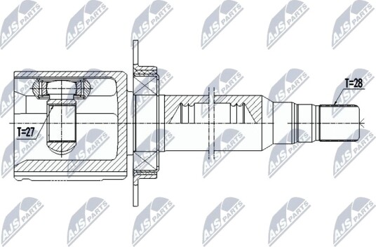 Nty Drivaksel NTY NPW VV 134