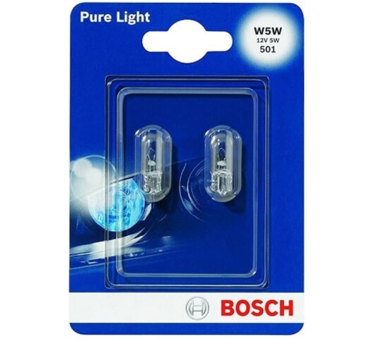 Bosch Pure Light lyspære
sett   W5W/T10 1987301026