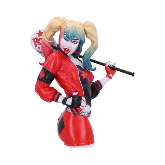 Nemesis Now Harley Quinn Byst 30 cm - Håndmalt Samlefigur