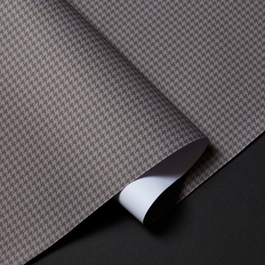 Halvor Bakke gavepapir Houndstooth Brown Brun