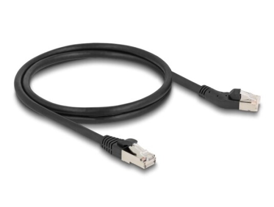 Delock Rj45 Nettverkskabel Cat.6A S/Ftp-Plugg 45° Vinklet Til Venstre Til Rett Plugg 1 M Svart Delock Rj45 Nettverkskabel Cat.6A S/Ftp-Plugg 45° Vinklet Til Venstre Til Rett Plugg 1 M Svart