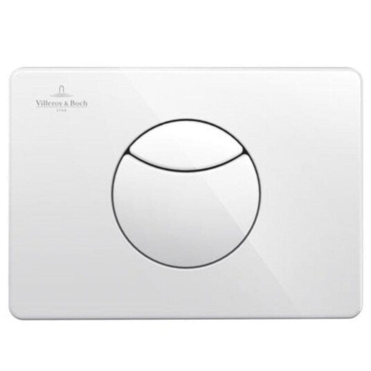 VILLEROY & BOCH VICONNECT E100 TRYKKPLATE RUND HVIT VILLEROY & BOCH VICONNECT E100 TRYKKPLATE RUND HVIT
