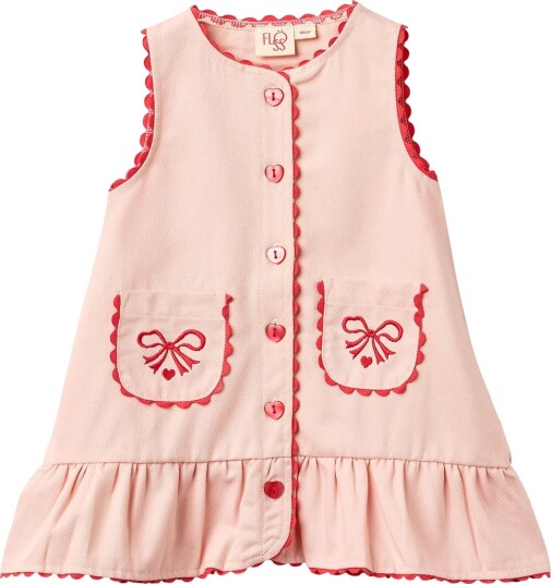 Flöss Kjole Denim Elina Soft Rose Flöss 5 år 110 Kjole Rosa