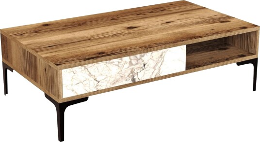 Poko Sofabord 105x32,6x105 cm - Brun