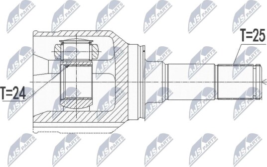 Nty Drivknute drivaksel NTY NPW FT 050