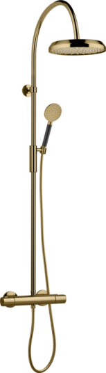 Tapwell ARM5300 Takdusj med trykk- og termostatstyrt dusjbatteri-Honey Gold