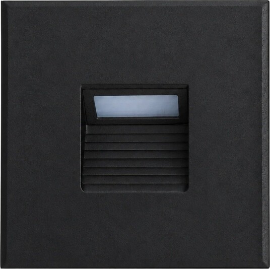 Premier Trapp/Vegg Armatur IP54 4W Dimbar Sort – Lamellfront