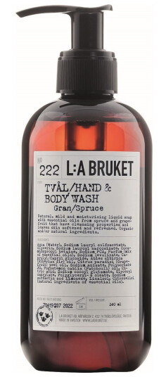 L:a Bruket 222 Hand & Body Wash Spruce 240 ML L:a Bruket 222 Hand & Body Wash Spruce 240 ML