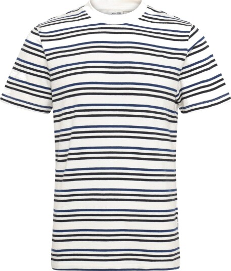 Casual Friday Cfleon Striped Frotté Tee Cream XXL