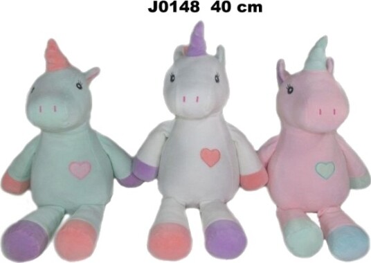 Enhjørning-Maskot 40 Cm 3 Farger Mix Pris Per 1 Stk Enhjørning-Maskot 40 Cm 3 Farger Mix Pris Per 1 Stk