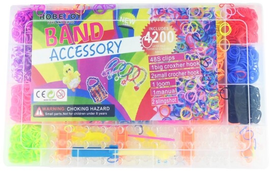 Robetoy Loom Bands DIY Armbåndsett 4200 Deler