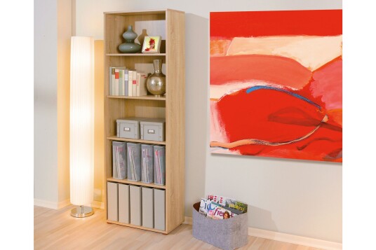 Bokhylle Fairfax 60x180 cm   Lys Eik
