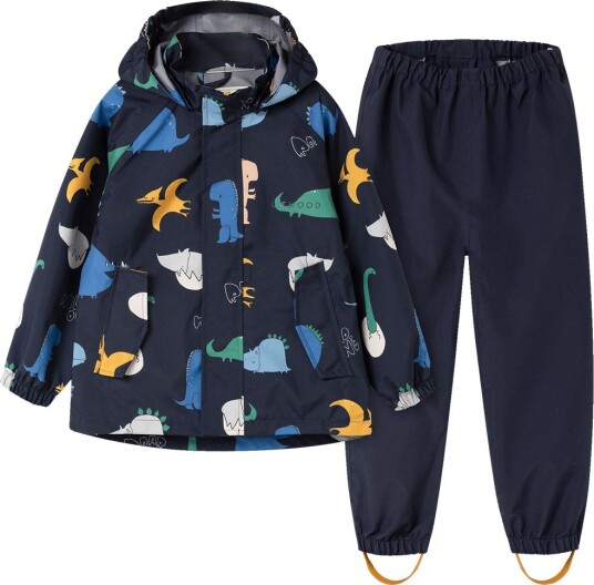 Liewood Regntøy Pedia Dino Roar/Classic Navy Liewood 7 år (122) Regntøy Blå Grønn Gul Marineblå Rosa