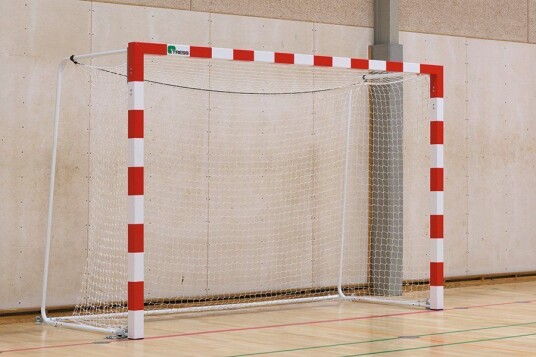 Håndballmål Innendørs 5mm knuteløst PP 10cm masker hvit