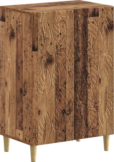 vidaXL Sko Skap DELFT 59,5 x 39,5 x 90 cm Konstruert tre Gammelt tre