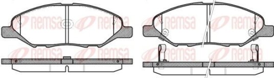 Bremseklosser REMSA 1293.02 Bremseklosser REMSA 1293.02