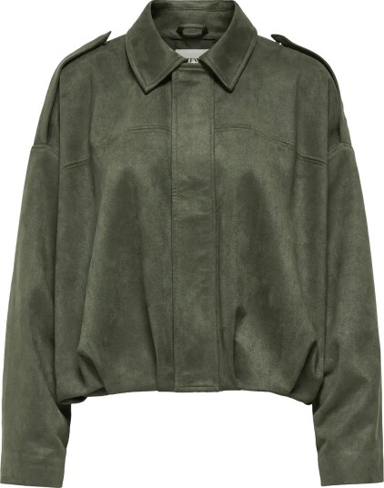 JDY Jdynia Faux Suede Bat Jacket Otw Noos   Khaki green   L
