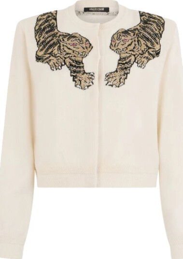 Roberto Cavalli Dame Strikkevarer Beige XS, Roberto Cavalli Dame Strikkevarer Beige XS,