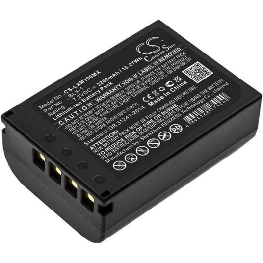 Olympus Batteri (2260 mAh 7.2 V, Sort) passende til Olympus OM SYSTEM OM-1