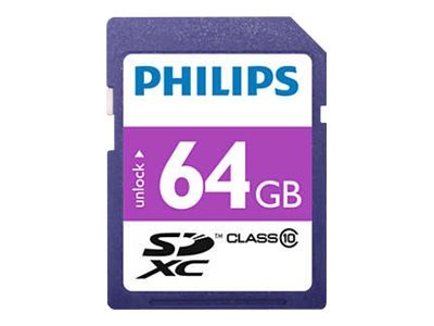 Philips Fm64sd55b - Flashminnekort - 64 Gb - Class 10 - Sdxc