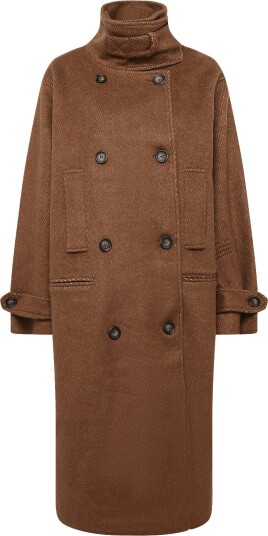 My Essential Wardrobe Mwbaratti Coat   TOFFEE MELANGE   40