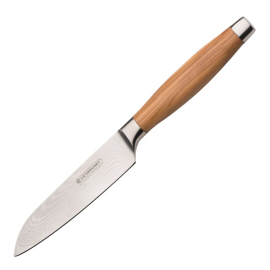 Le Creuset Santokukniv 13 cm oliventrehåndtak